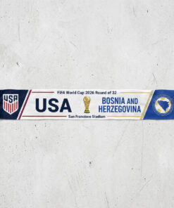 Global Soccer Event 2026 USA Vs Bosnia and Herzegovina Scarf Version 3