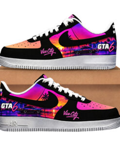 Grand Theft Auto VI Game Inspired Air Force 1 Shoes Sneakers for Gaming Fans