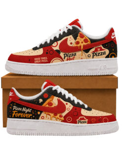 Pizza Hut Good Times Great Pizza Air Force 1 Shoes Sneakers for Food Lovers