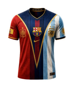Spain x FC Barcelona x Argentina Mashup Concept Final Match World Cup 2026 Soccer Jersey for Soccer Fans