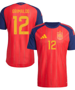 Unisex Álex Grimaldo Spain National Team 2026 Home Stadium Soccer Jersey for Soccer Fans