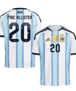 Unisex Alexis Mac Allister Argentina National Team 2026 Home Stadium Soccer Jersey for Soccer Fans