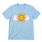 Unisex Argentina Flag Map Graphic T-Shirt for Argentinian Fans