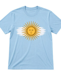 Unisex Argentina Flag Map Graphic T-Shirt for Argentinian Fans