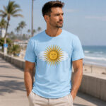Unisex Argentina Flag Map Graphic T-Shirt for Argentinian Fans