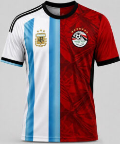 Unisex Argentina Vs Egypt Global Soccer Event 2026 Graphic Shirt for Soccer Fans