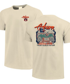 Unisex Auburn Tigers Welcome to The Loveiest Village Of The Plain Graphic Shirt for College Sports Fans