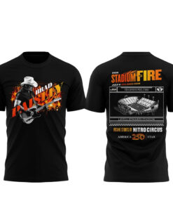 Unisex BYU Football x Brad Paisley Stadium of Fire Tour 2026 Graphic Shirt for Country Music and Football Fans
