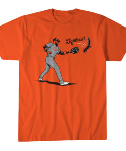 Unisex Baltimore Orioles Leody Tavares Squirrel! Graphic Shirt for Baseball Fans