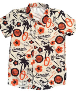 Unisex Baltimore Orioles Sarasota 2026 Hawaiian Shirt for Baseball Fans