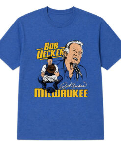 Unisex Bob Uecker Milwaukee Brewers Baseball Graphic Shirt for Baseball Fans