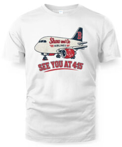 Unisex Boston Red Sox Show and Go Airlines Graphic Shirt for Baseball Fans