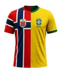 Unisex Brazil Vs Norway Global Soccer Event 2026 Graphic Shirt for Soccer Fans