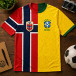 Unisex Brazil Vs Norway Global Soccer Event 2026 Graphic Shirt for Soccer Fans