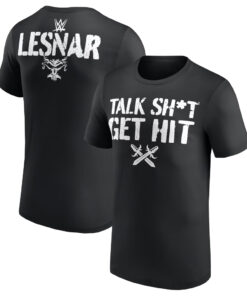 Unisex Brock Lesnar Talk Shit Get Hit Graphic Shirt for Wrestling Fans