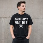 Unisex Brock Lesnar Talk Shit Get Hit Graphic Shirt for Wrestling Fans