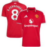 Unisex Bruno Fernandes Manchester United 2026-2027 Home On-Field Soccer Jersey for Soccer Fans