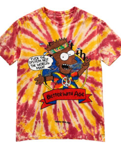 Unisex Bruno Mars Bart Simpson Better With Age Better Tie Dye 2026 Graphic Shirt for Music Fans