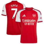 Unisex Bukayo Saka Arsenal 2026-2027 Home Stadium Soccer Jersey for Soccer Fans