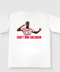 Unisex Can’t Ban Balogun USMNT Soccer Graphic Shirt for Soccer Fans