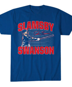 Unisex Chicago Cubs Dansby Swanson Slamsby Graphic Shirt for Baseball Fans