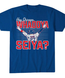 Unisex Chicago Cubs Seiya Suzuki Hey Chicago Whaddya Seiya Graphic Shirt for Baseball Fans