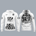 Unisex Cincinnati Bengals 2026 White Bengal Hoodie for Football Fans