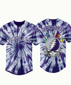 Unisex Colorado Rockies x Grateful Dead Night 2026 Baseball Jersey for Baseball Fans