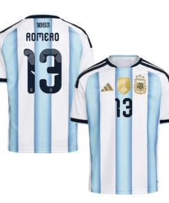 Unisex Cristian Romero Argentina National Team 2026 Home Stadium Soccer Jersey for Soccer Fans