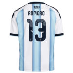 Unisex Cristian Romero Argentina National Team 2026 Home Stadium Soccer Jersey for Soccer Fans