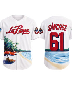 Unisex Cristopher Sanchez Beach Connect Series 2026 La Playa Baseball Jersey for Baseball Fans