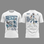 Unisex Dallas Cowboys Dak Prescott Most Career Passing Yards 2026 Graphic Shirt for Football Fans