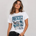 Unisex Dallas Cowboys Dak Prescott Most Career Passing Yards 2026 Graphic Shirt for Football Fans