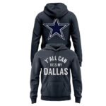 Unisex Dallas Cowboys x Erling Haaland Y’all Can Kiss My Dallas 2026 Graphic Shirt for Football and Soccer Fans