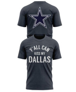 Unisex Dallas Cowboys x Erling Haaland Y’all Can Kiss My Dallas 2026 Graphic Shirt for Football and Soccer Fans