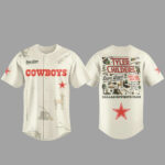 Unisex Dallas Cowboys x Tyler Childers Snipe Hunt Tour 2026 Baseball Jersey for Baseball and Country Music Fans