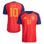 Unisex Dani Olmo Spain National Team 2026 Home Stadium Soccer Jersey for Soccer Fans