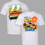 Unisex Denny Hamlin Number 11 King’s Hawaiian Pocono Minions and Monsters Graphic Shirt for NASCAR Fans