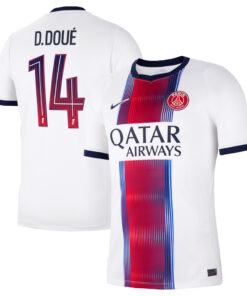 Unisex Désiré Doué Paris Saint-Germain 2026-2027 Away Stadium Soccer Jersey for Soccer Fans