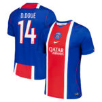 Unisex Désiré Doué Paris Saint-Germain 2026-2027 Home Stadium Soccer Jersey for Soccer Fans