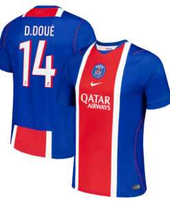 Unisex Désiré Doué Paris Saint-Germain 2026-2027 Home Stadium Soccer Jersey for Soccer Fans