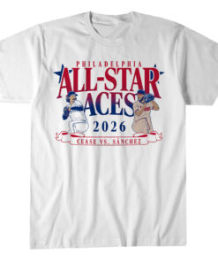Unisex Dylan Cease and Cristopher Sanchez All Star Aces Graphic Shirt for Baseball Fans