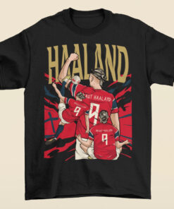Unisex Erling Haaland Norway Global Soccer Event 2026 Graphic Shirt for Soccer Fans