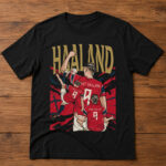 Unisex Erling Haaland Norway Global Soccer Event 2026 Graphic Shirt for Soccer Fans