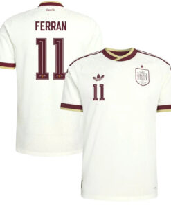 Unisex Ferran Torres Spain National Team 2026 Away Stadium Soccer Jersey for Soccer Fans