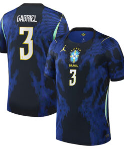 Unisex Gabriel Magalhães Brazil National Team 2026 Away Stadium Soccer Jersey for Soccer Fans