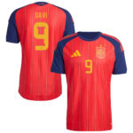 Unisex Gavi Spain National Team 2026 Home Stadium Soccer Jersey for Soccer Fans