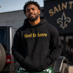 Unisex God Iz Love New Orleans Saints Hoodie 2026 for Football Fans