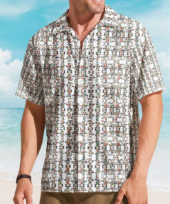 Unisex Grateful Dead Dancing Bears Rock Band Hawaiian Shirt for Rock Music Fans