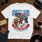 Unisex Grateful Dead Fourth of July Graphic Shirt for Rock Music and Patriotic Fans